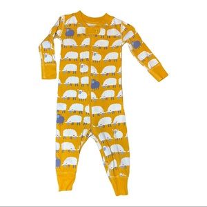 Hanna Andersson Counting Sheep Zip Sleeper pajama
